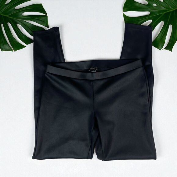 Express Faux Leather Leggings in Matte Black - Picture 6 of 9